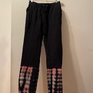NWOT Rails Kingston Black Petal Tie-dye Sweatpants sz XS or S